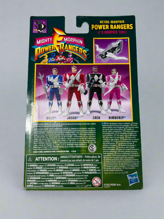 Retro-Morphin Power Rangers Zack Signed by Walter Jones