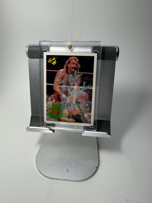 1990 Classic WWF Jake "The Snake" Roberts Trading Card #108 Signed by Jake Roberts