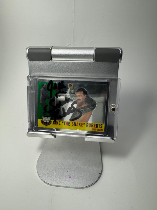 2006 WWE Topps Chrome Heritage Jake "The Snake" Roberts Trading Card #79 Signed by Jake Roberts