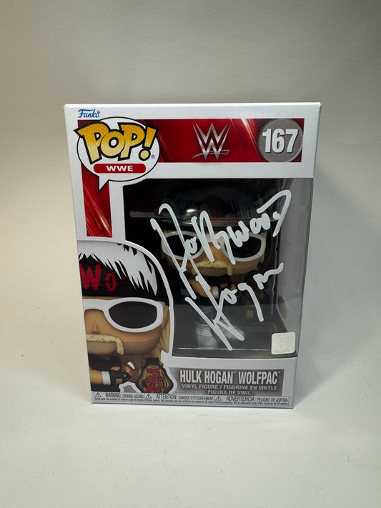 Funko Pop! Hulk Hogan Wolfpac 167 Signed by Hulk Hogan