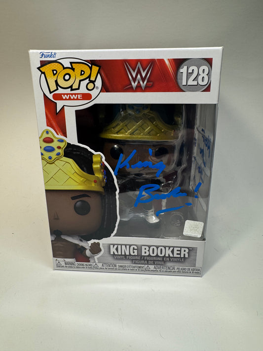 Funko Pop! King Booker 128 Signed by Booker T