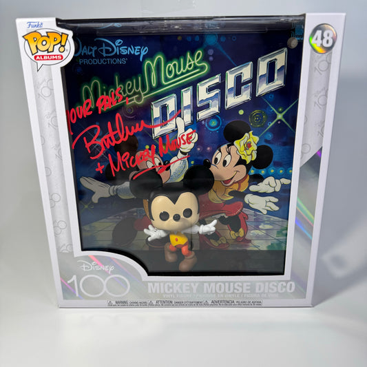 Funko Pop! Mickey Mouse Disco 48 Signed by Bret Iwan