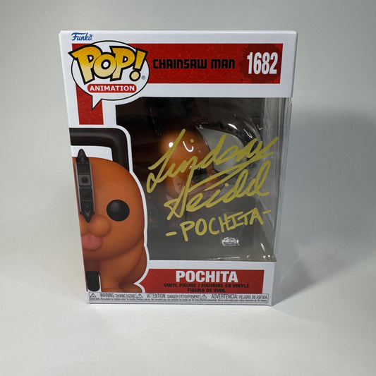 Funko Pop! Pochita 1682 Signed by Lindsay Seidel