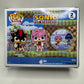 Funko Pop! Shadow & Amy 2-Pack Flocked Target Con Excl. Signed by Kirk Thornton & Lisa Ortiz